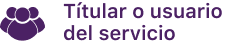 Titular del servicio