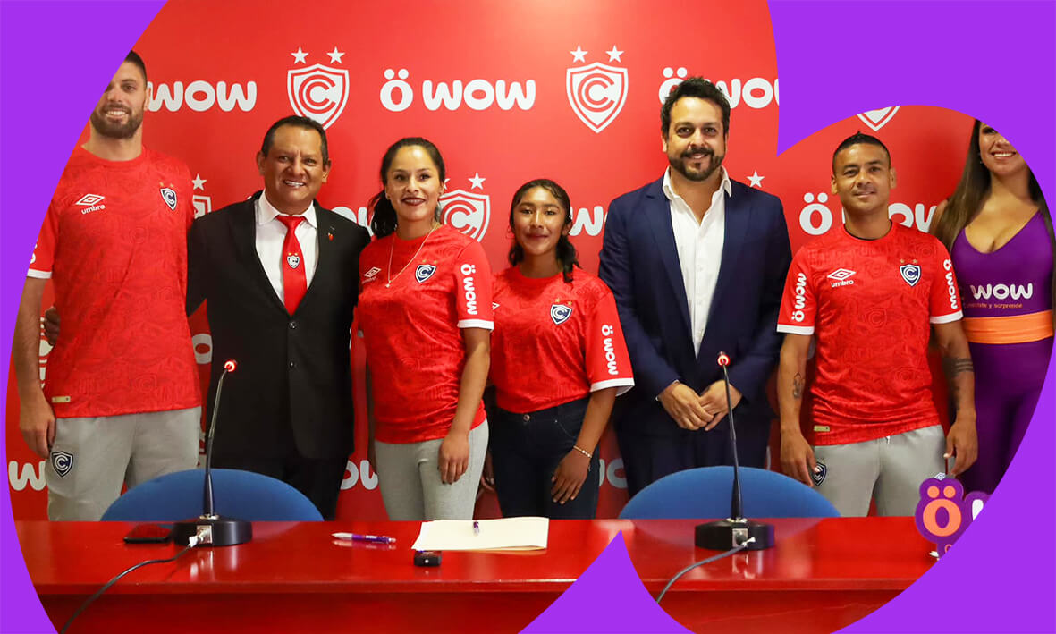 WOW anuncia patrocinio a Cienciano y refuerza su compromiso con el fútbol regional